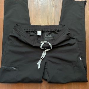 Womens Black Fig Scrub Bottoms